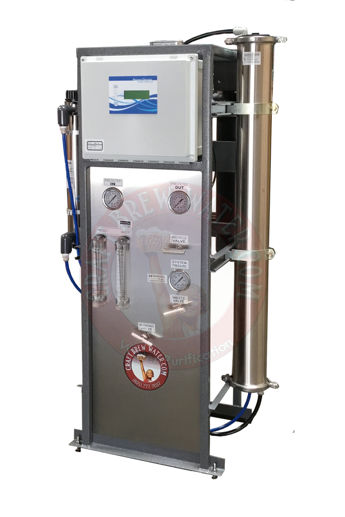 Craft Brew 2000 GPD Pro Reverse Osmosis System With UV, TDS Meter and Blending Valve